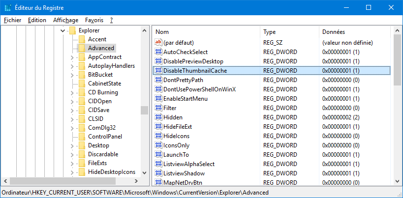 DisableThumbnailCache_regedit