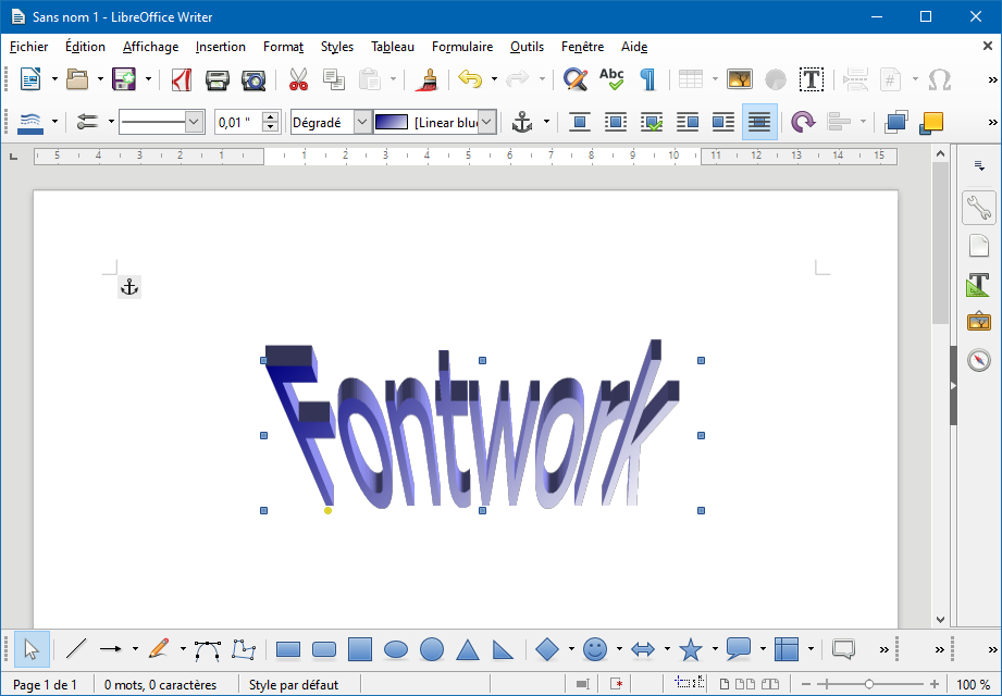 Libreoffice Et Les Objets Fontwork Quelques Trucs